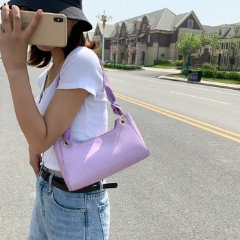 

Women Bag Soft Leather Shoulder Bag Vintage Small Messenger Bags For Women Handbag And Purse Solid Color Ladies Totes 2020