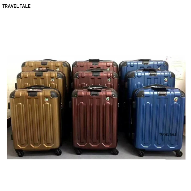 blue a set Travel tale 20 дюймов 24 дюйма 28 дюймов АБС жесткий чехол для переноски на koffer набор багажных чемоданов на 3 предмета в комплекте тележка комплект с сумкой, масштабных дорожных чемоданов, набор - Цвет: blue a set