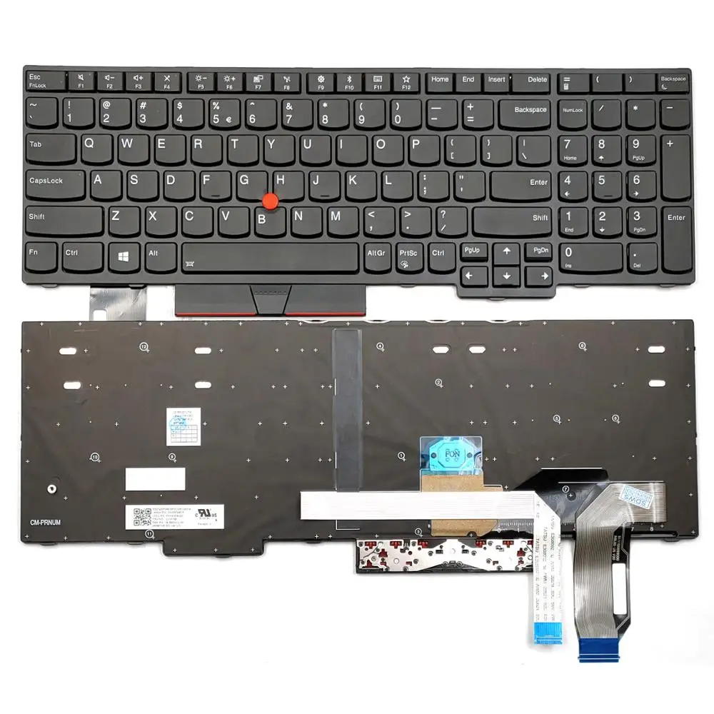 Новый для lenovo Thinkpad L590 Тип 20Q7 20Q8 20QN 20QQ P53 P53S P72 P73 T590 Клавиатура ноутбука США черный с