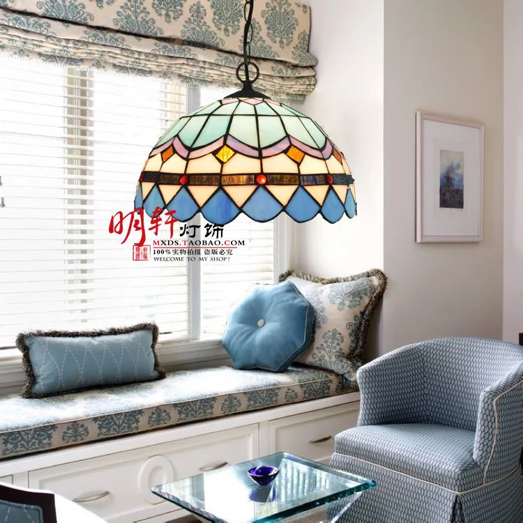 

Crown Promotional Tiffany Lighting Lamps Bedroom Lamps Modern Minimalist Living Room Lamp Mediterranean Style Restaurant