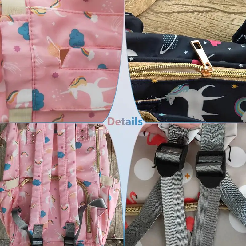 Модный рюкзак с принтом для мам, подгузник для беременных, большая вместительность, Многофункциональный Мягкий подгузник, сумки для ухода за ребенком