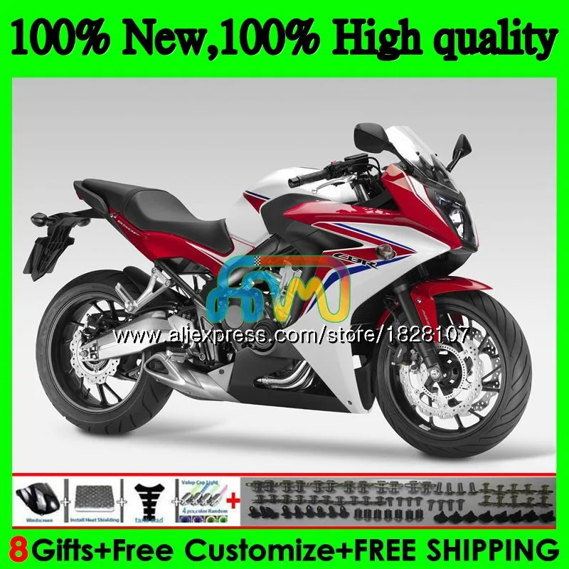 CBR-650F для HONDA CBR 650 F CBR650F, возрастом 11, 12, 13, 14, 15, 83BS. 15 CBR650 F CBR 650F 2011 белый красный 2012 2013 обтекатель