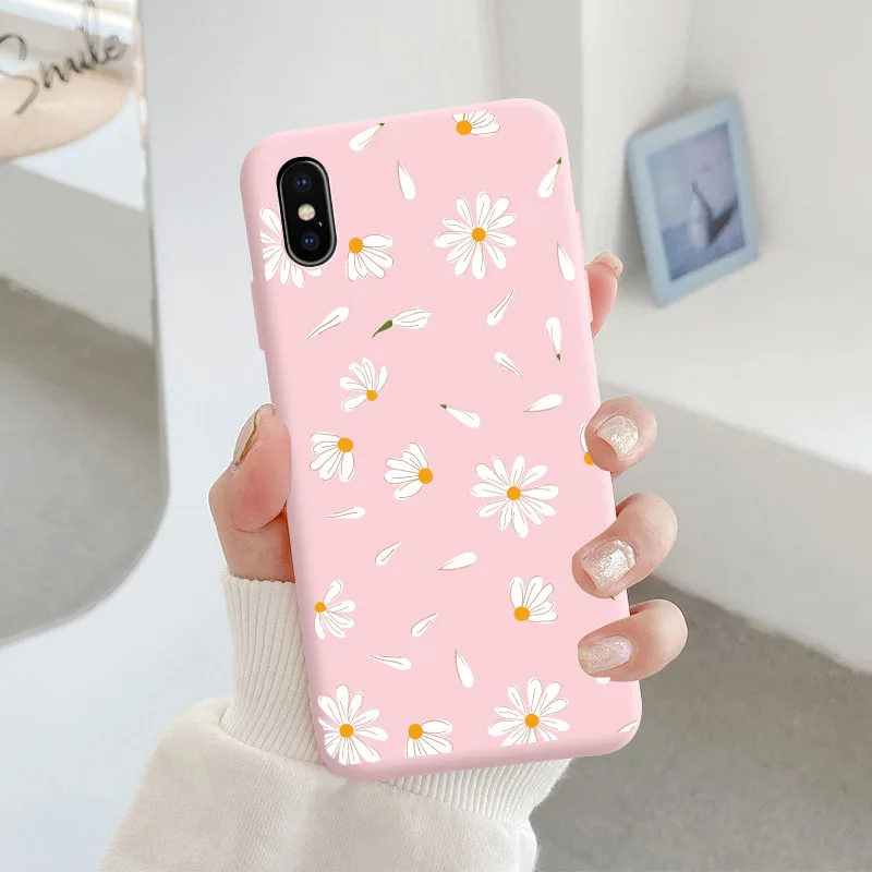 oppo phone back cover For OPPO Reno 4Z 5G Reno4Z Reno4 4 4F Lite 5 6 Pro Case Phone Cover Cases Bags Protective Bumper Fundas Flower Daisy Soft oppo phone back cover Cases For OPPO