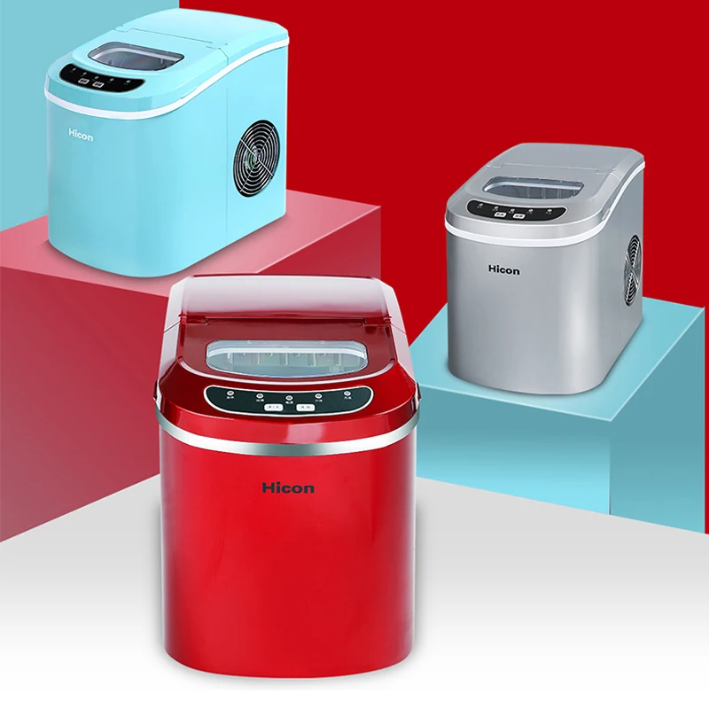 Полностью автоматический небольшой льдогенератор, коммерческий чайный цех, Круглый ручной автомат для приготовления льда, HZB-12A