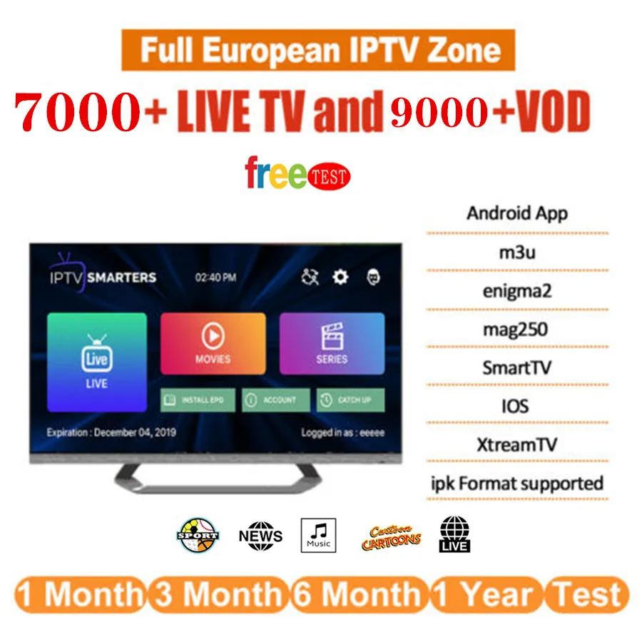 

Europe IPTV 500 xxx France UK German Arabic Belgium Sweden French Poland Spain USA Canada Dutch smart TV Box IPTV M3U 7500+ Live