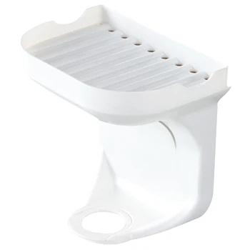 

Bathroom Bottle Hanging Rack Toilet Bottle Wall Mounted Rack Double Layers Soap Container Plastic Storage Rack with Sticker