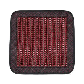 

Car Seat Cover Wood Beaded Case Cushion Massage Breathable Cool Summer Seat Mat Protector For Home/Office