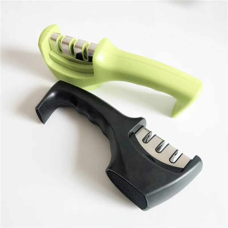Household Multi-functional Sharpener Tungsten Steel Diamond Knife Grinder Tool Three Fast Sharpening