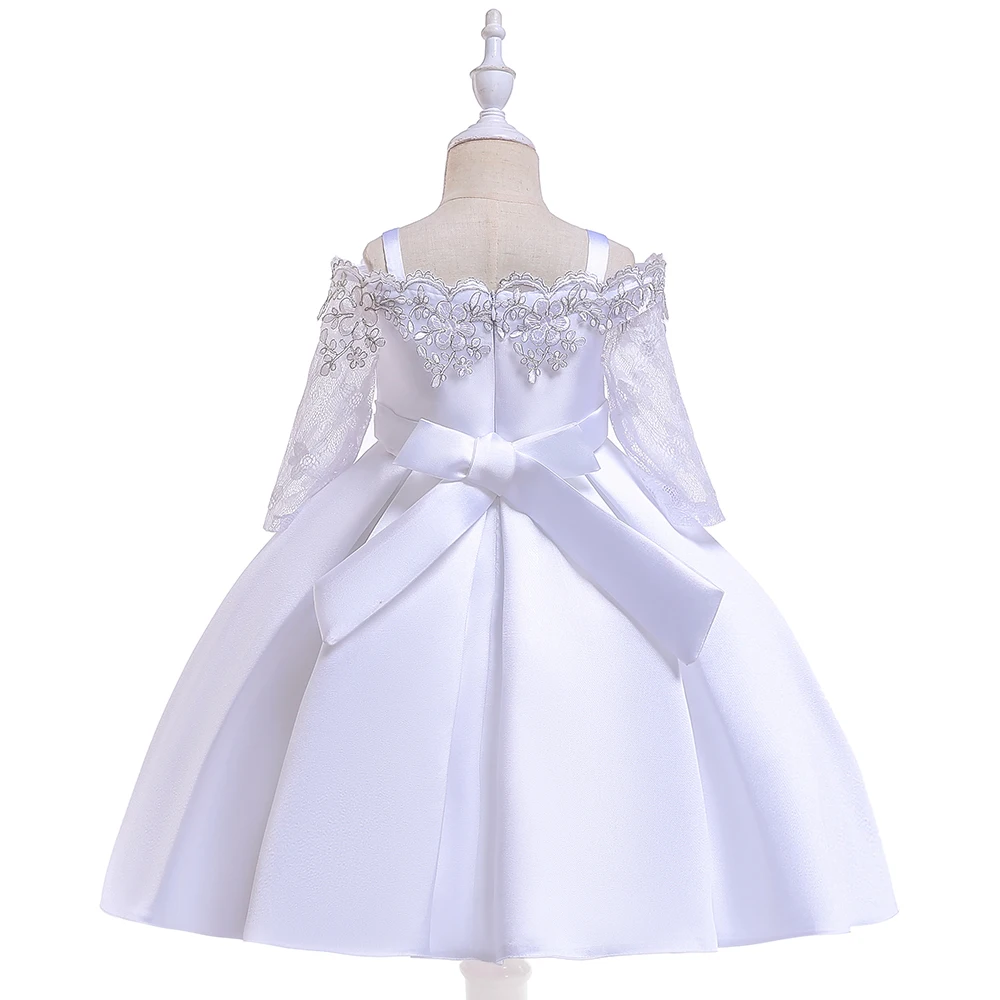 

Kids Dresses for Girls Bow Tie Evening Wedding Gown Tutu Princess Dress Flower Girls Kids Party For Girl Clothes Age 8- 13 Years