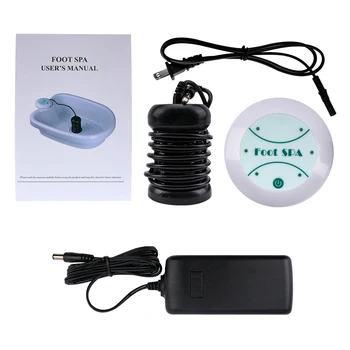 

New ionic detox machine Foot Sap bath With Foot Sap massage Ion Cleanse Aqua Cell Spa ion detox relief pain foot massage