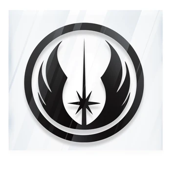 

Star Wars Jedi Order Logo Vinyl Decal - White Window Car Sticker 5'' die cut stickers