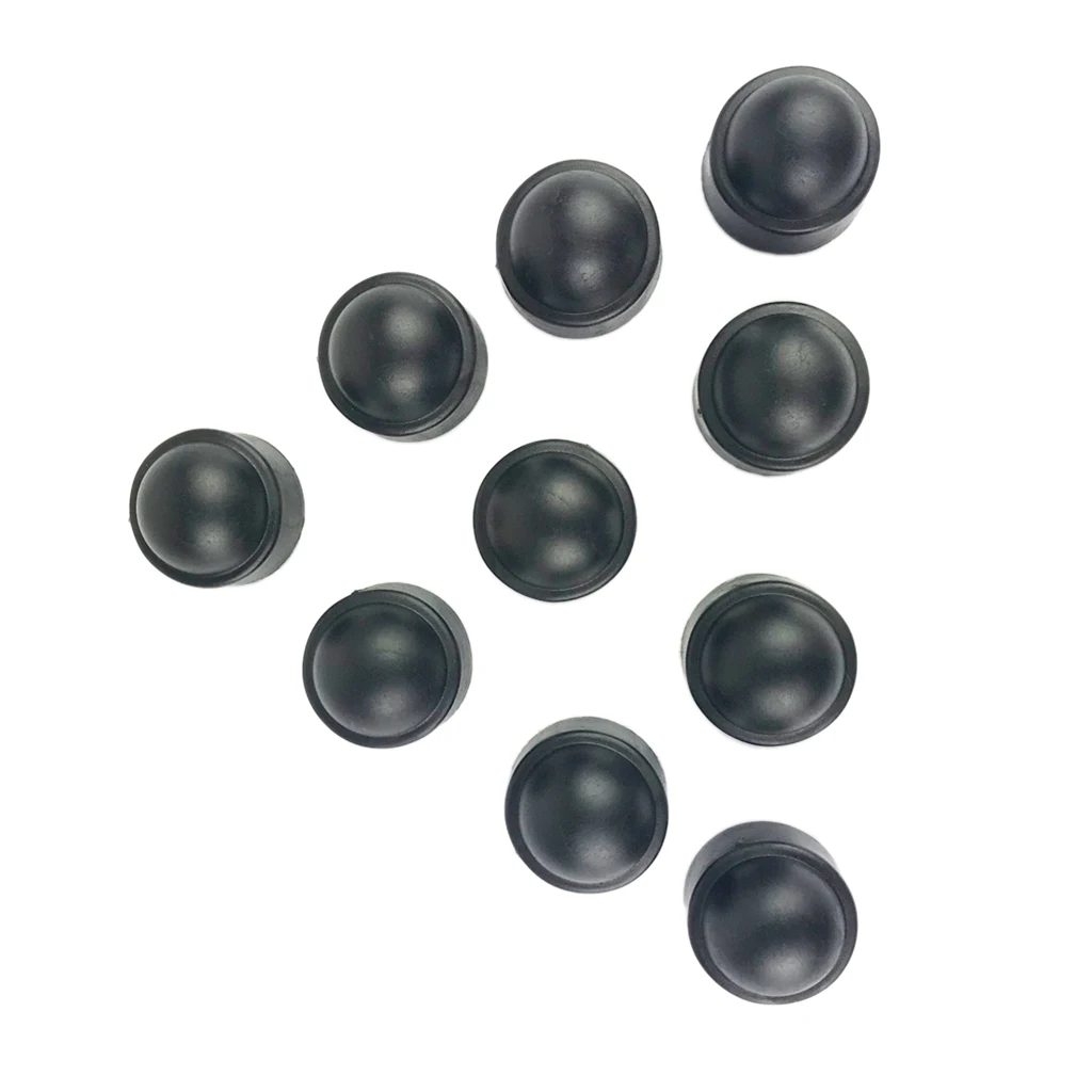 10 Set 25mm Car Wheel Tire Nut Lug Dust Covers Caps Protector Hub Screw M12