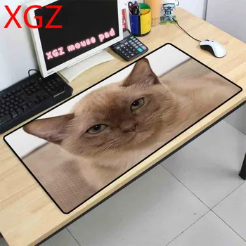 

XGZ Mousepad Cute Cat Pattern High Definition Pattern Big Mouse Pad Electric Cool Player Desk Pad 90x40cm / 80X30cm Mouse Pad