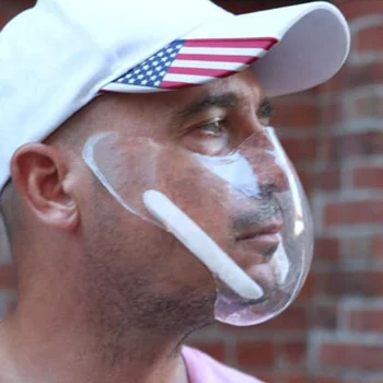 

Newest Silicone Transparent Face Shield Mask Dustproof Protective Mask with Filter Promotion