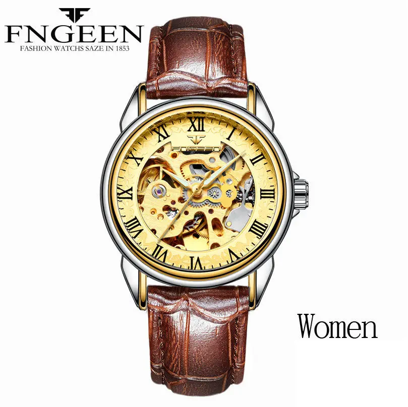 women L tone gold Reloj Mujer, наручные часы со скелетом, Relogio Hour, Лидирующий бренд, женские автоматические механические часы, женские часы с турбийоном - Цвет: women L tone gold