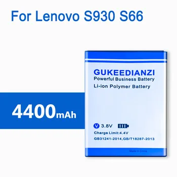 

GUKEEDIANZI Phone Battery For Lenovo S930 S660 S939 S938 Strong Power 4400mAh BL217 High Quality Replacement Battery