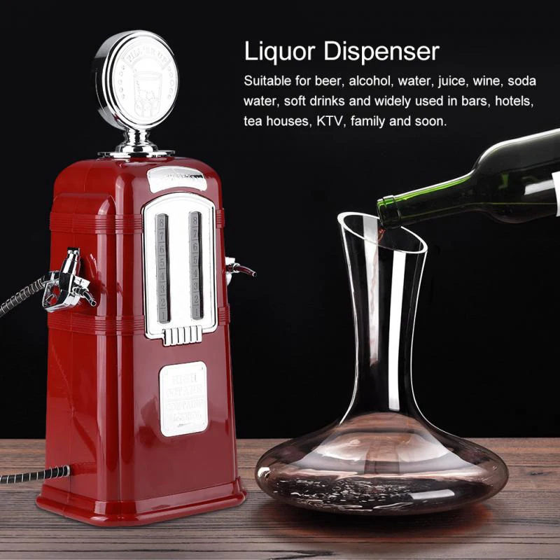 Gas Station Beer Dispenser Double Tube Wine Pump Alcohol Liquid Beverage Machine |