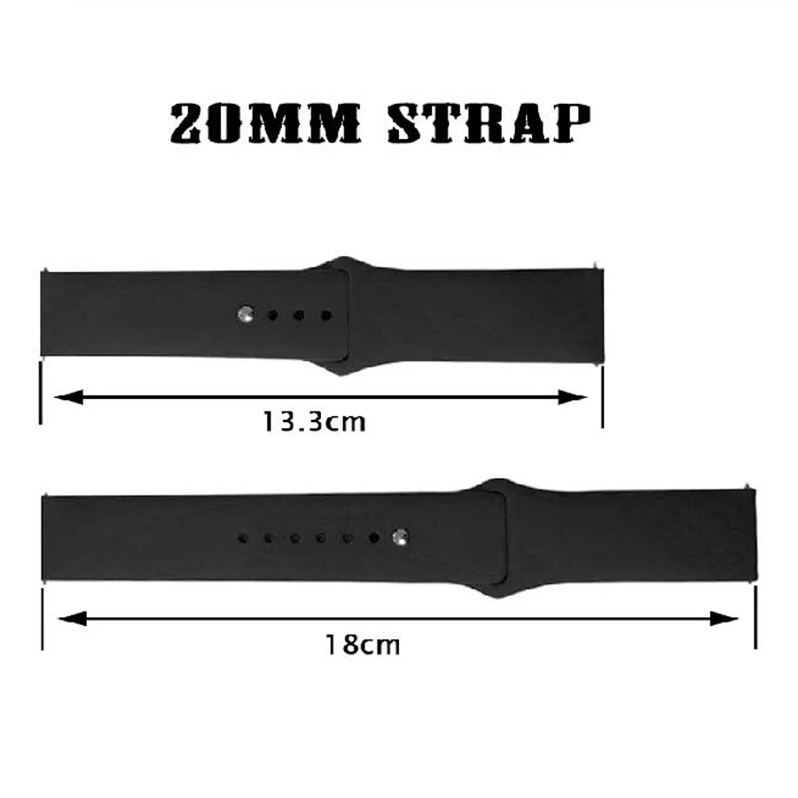 For Huami Amazfit GTS Band 20mm Silicone Replacement Bracelet Wrist Strap for Xiaomi Amazfit GTS Watchband for Amazfit Bip Strap