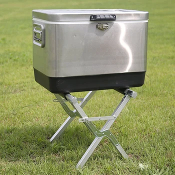 

Storage Bags Bracket Picnic Moisture Proof Non Slip Outdoor Portable Box Stand Barbecue Aluminum Alloy Camping Folding Rack