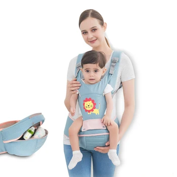 

Cartoon Ergonomic Baby Carrier Breathable Baby Kangaroo Hipseat Backpacks & Carriers Multifunction Removeable Backpack Sling