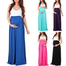 Best Offers New Elegant Maternity Dresses Solid Color Round Neck Sleeveless Stitching Long Dresses Summer Maxi Dress Vestidos Nursing Dress Best Offers New Elegant Maternity Dresses Solid Color Round Neck Sleeveless Stitching Long Dresses Summer Maxi Dress Vestidos Nursing Dress