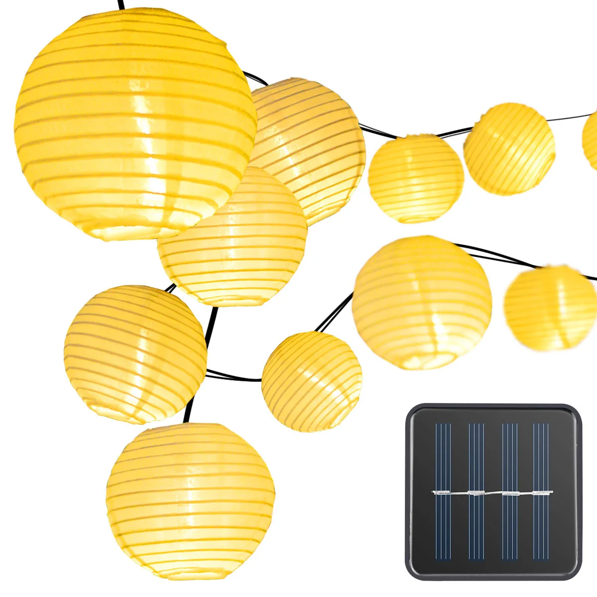 WENHSIN 30led светящаяся гирлянда с солнечной батареей фонарь Водонепроницаемый нейлоновая ткань открытый Свадебный Сад праздник свет