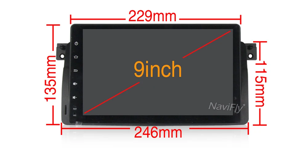 Cheap NaviFly Autogps Android 9 Car radio multimedia player for BMW E46 M3 318/320/325/330/335 9 inch IPS screen DSP ADAS DVR Carplay 27