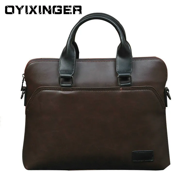 Новинка 2020 мужской кожаный портфель женская сумка для ноутбука мужская