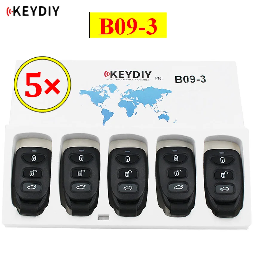 5 шт./лот KEYDIY B серии B09-3 3 кнопки универсальный пульт дистанционного управления для KD200 KD900 KD900+ URG200 KD-X2 mini KD