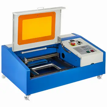 

40W CO2 USB Laser Engraver Cutter Engraving Cutting Machine LCD 300x200mm Wheel