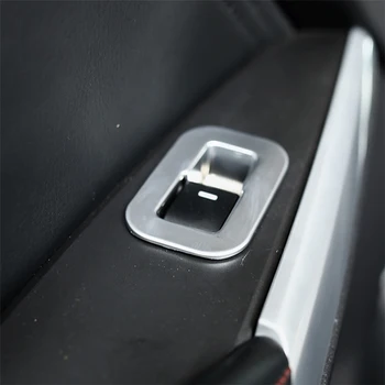 

For Mazda ATENZA 2014-2017 4Pcs Car Window Lift Switch Button Panel Frame Cover Trim