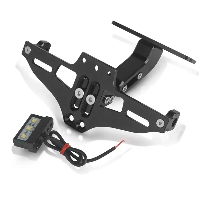 FOR YAMAHA TMAX 500 TMAX 530 TMAX 560 2001 2002 2003-2020 Motorcycle Adjustable Angle License Number Plate Frame Holder Bracket Black
