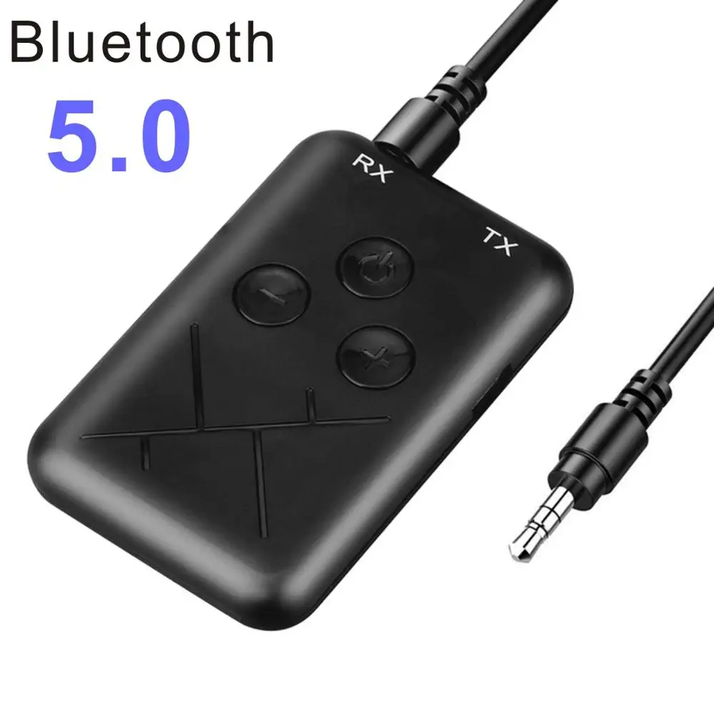3.5mm AUX Audio Wireless adapter 5.0 Bluetooth Receiver 2 in 1 Adapter Stereo Transmitter for iphone Car TV PC Speaker