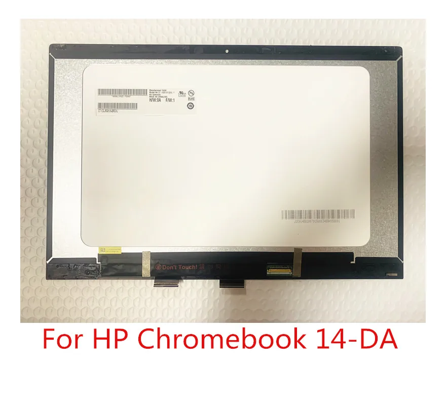 DA FHD LCD touch screen perakitan asli 