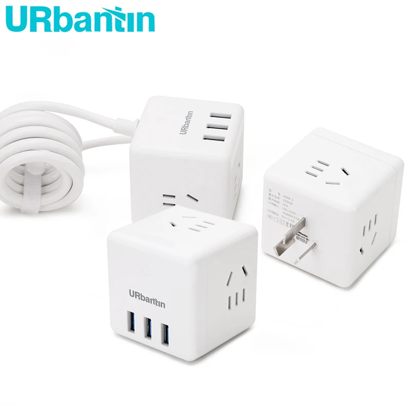 Urbantin умный дом Мощность Cube гнездо австралийского стандарта 4) штепсельная