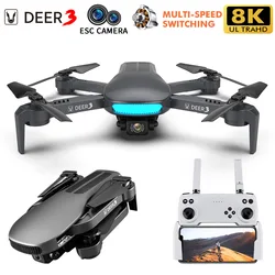 Cerf 3 piles, UAV GPS flux optique double caméra HD photographie aérienne 8K avion à quatre axes faible retour électrique 