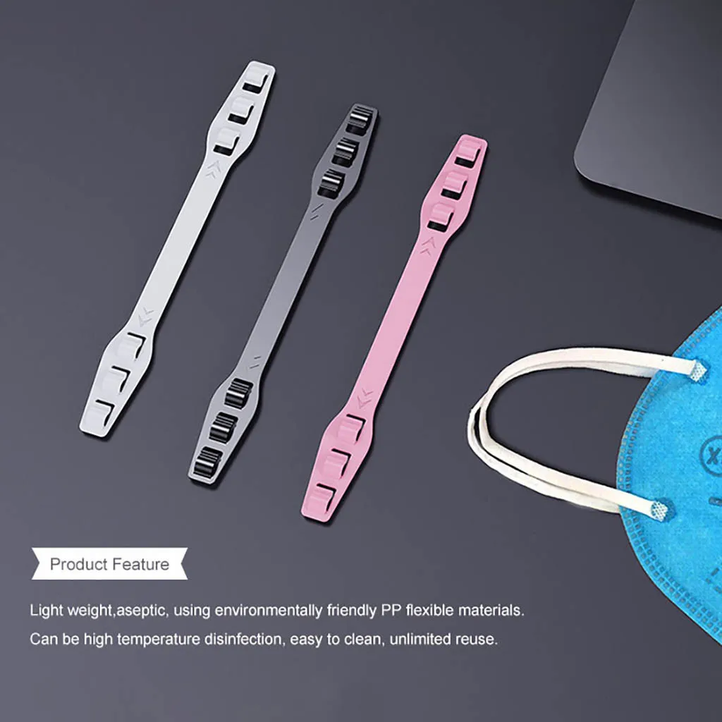 

1PCS Third Gear Adjustable Anti-Slip Mask Ear Grips Extension Hook Eco-friendly PP flexible material anti-leak extension hook