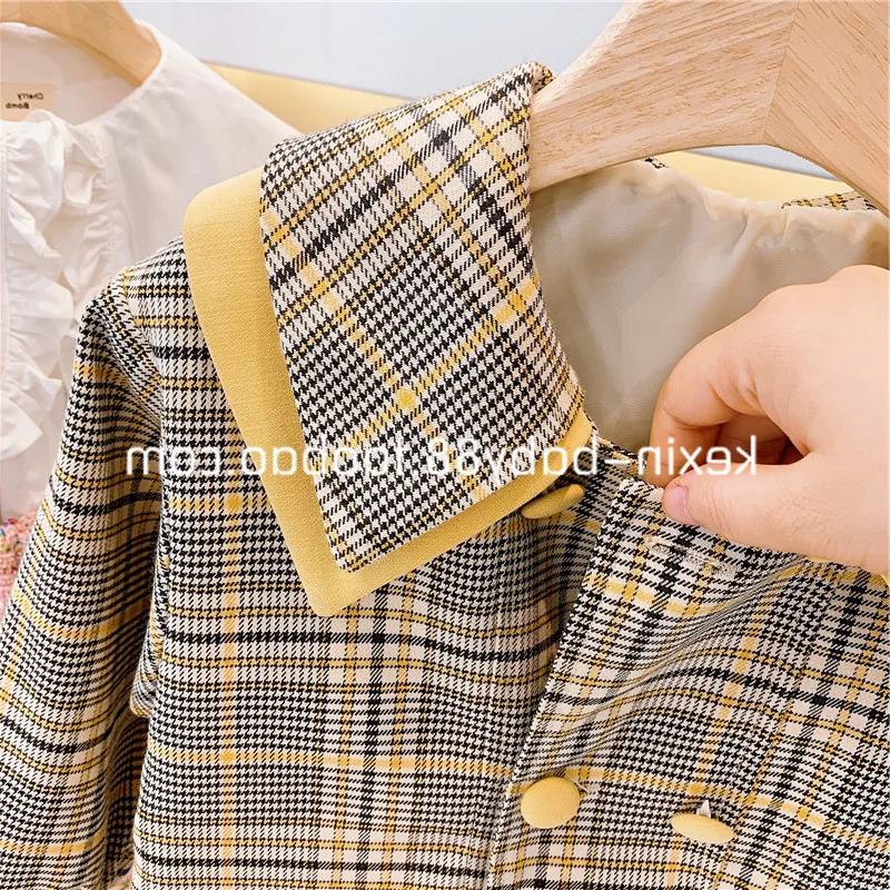 Najtaniej Mihkalev girl party dress z długim rękawem ubrania dla dzieci dla dziewczynek jesienne sukienki księżniczki wzór dzieci plaid tutu dress costume