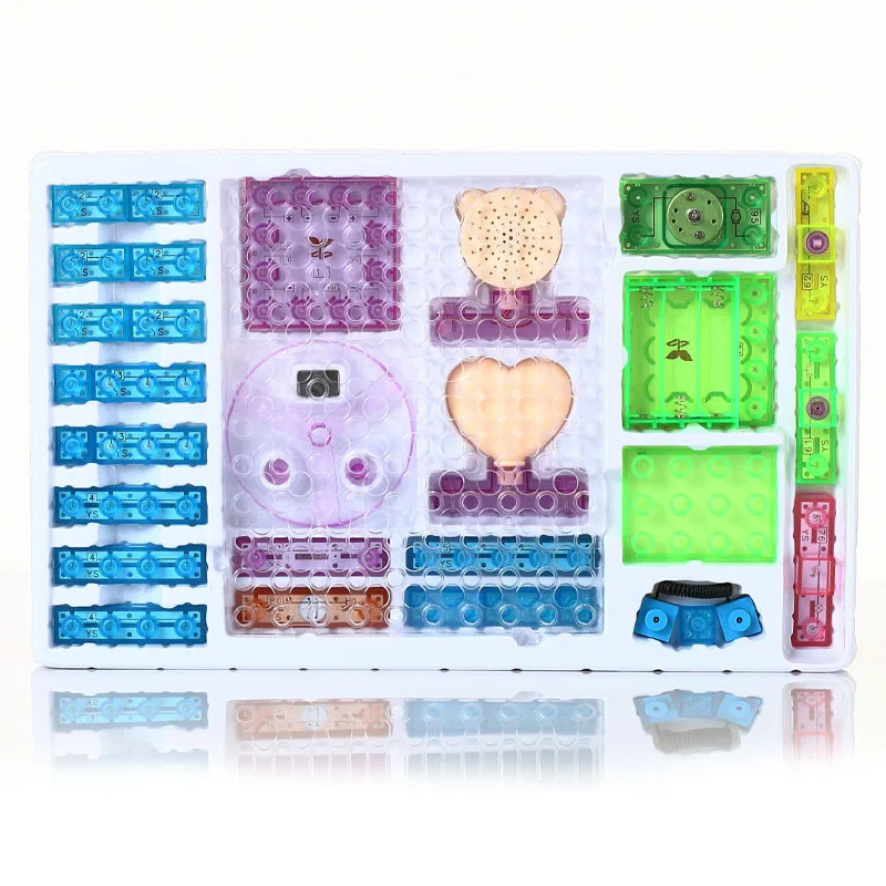 

Children'S Educational Physics Science Power Electronic Bricks DIY Assembled Circuitry Early Education Toy 8-Year-Old