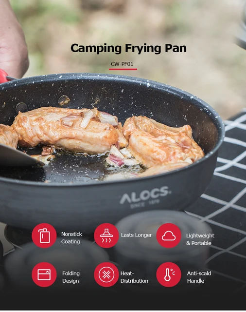 Fire-Maple 7.6 Inch Nonstick Camping Frying Pan - Lightweight Backpacking Skillet