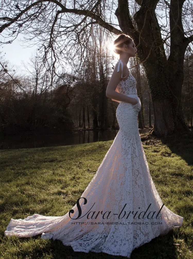 Casamento Романтическое Платье vestido de noiva renda новое модное сексуальное свадебное платье с v-образным вырезом кружевное платье для невесты платья для матери невесты