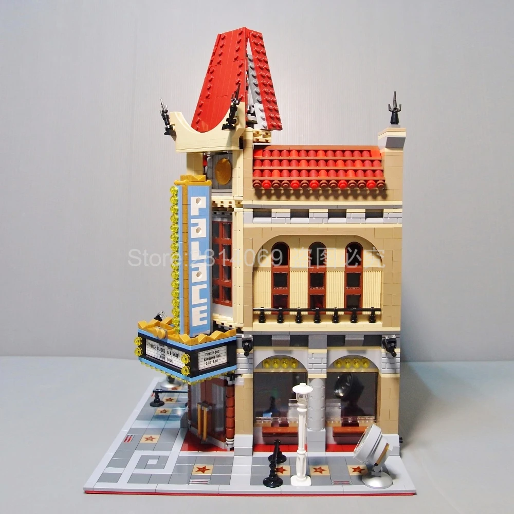 15006 City Street Creator Серия Модель дворца Кино строительные блоки кирпичи игрушки 2354 шт совместимы с 10232