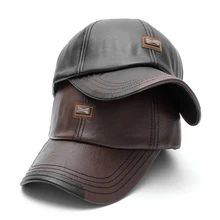 Для Мужчин's Винтаж Регулируемый искусственная кожа Бейсбол Кепки Регулируемый Повседневное Стиль Snapback круглый цилиндр Спортивная Спорт на открытом воздухе