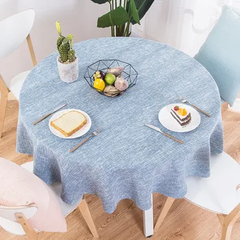 

Table Cloth Round Wedding Party Table Cover Cotton Linen Tablecloth Nordic Tea Coffee Tablecloths Home Kitchen Decor