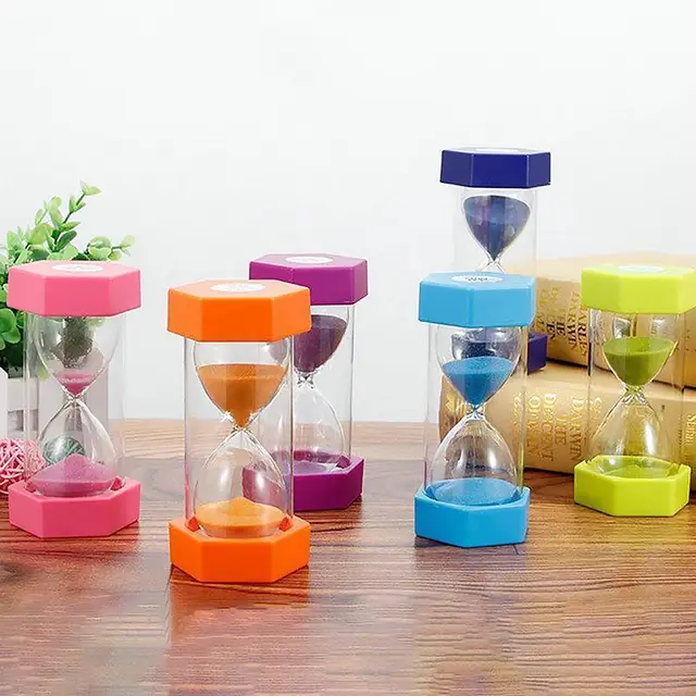 5/10/15/20/30min Hourglass Sandglass Sand Clock Kitchen Timer Child Game Toy Kids Educational Toys for Children Gift 1