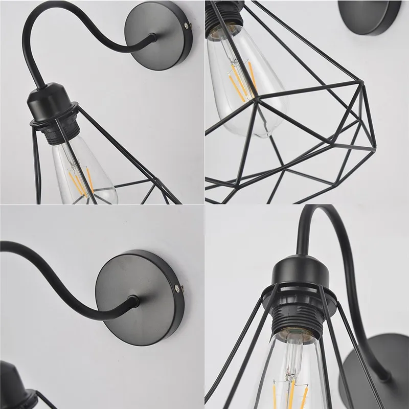 Modern LED Ball Pendant Light Kitchen Acrylic Hanging Bedroom Lamp 2PC Nordic wrought iron retro chandelier #3N06 (1)
