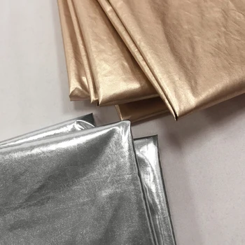 

1.5*1m Nylon corrugated Nylon thin flat bronzing fabric suit multi-color optional gold and silver corrugated thin nylon fabric