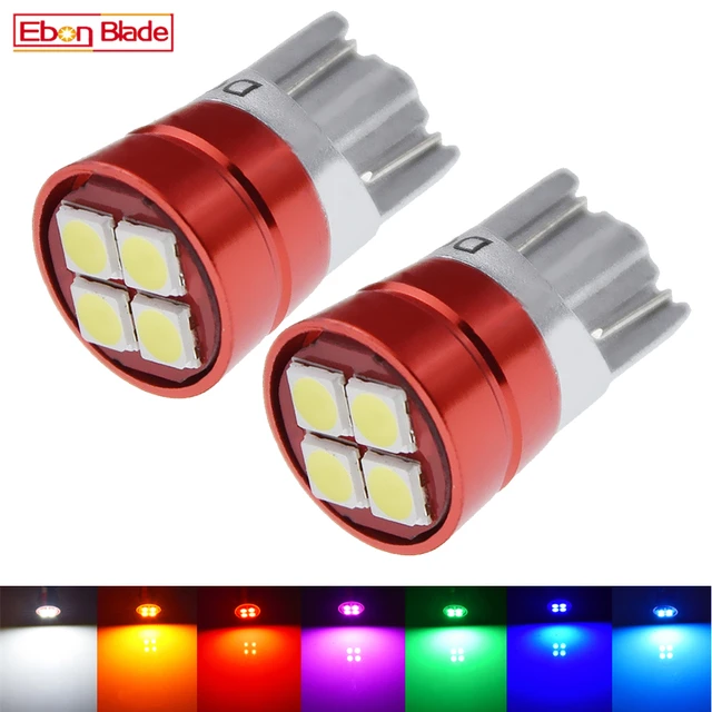 Ampoule LED 2x24 V 24 Volt T10 W5W, éclairage intérieur latéral de voiture  et camion, Super lumineux 3030 puces, marqueur de carte en dôme pour  voiture, 7 couleurs - AliExpress