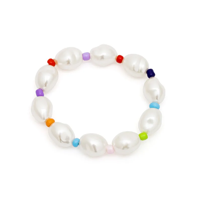 Bracelet IngeSight. Z богемное ожерелье-чокер с искусственным жемчугом, ожерелье-ошейник, яркое ожерелье-цепочка для ключицы из бисера для женщин, ювелирные изделия - Окраска металла: Bracelet