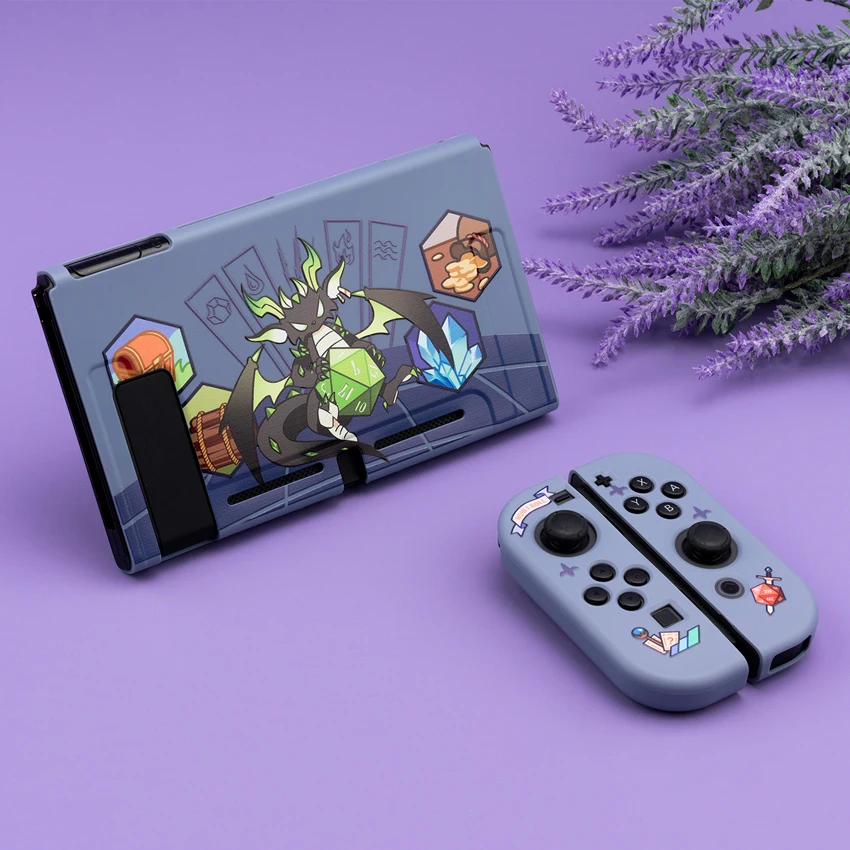

Kawaii Cute Cartoon Soft Shell Protective Case Cover & NS JoyCon Controller Cover & Tempered Glass For Nintendo Switch Console